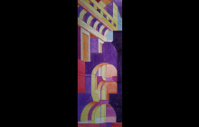 04-Crépuscule d’une ville rêvée 1, panneau 1.01, 130 cm x 40 cm rétroéclairé