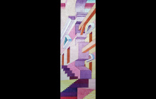 06-Crépuscule d’une ville rêvée 1, panneau 1.01, 130 cm x 40 cm rétroéclairé