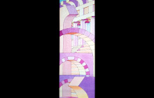 09-Crépuscule d’une ville rêvée 1, panneau 1.09, 130 cm x 40 cm rétroéclairé